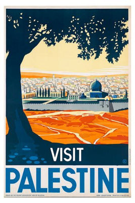 Visit Palestine poster 11inx17in The Poster Depot