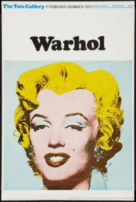 Warhol Exhibition poster tin Metal Print Wall Art