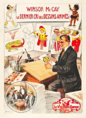 Winsor Mccay movie poster Metal Print 8in x 12in