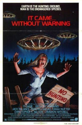 Without Warning movie poster Metal Print 8in x 12in