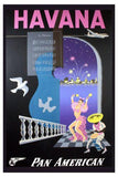 Pan Am Airlines Havana Cuba Metal Poster Print 8in x 12in 12"x16" The Poster Depot