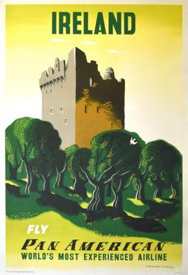 Pan Am Airlines Ireland Metal Print 8in x 12in The Poster Depot