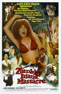 Zombie Island Massacre Metal Movie Poster 8in x 12in